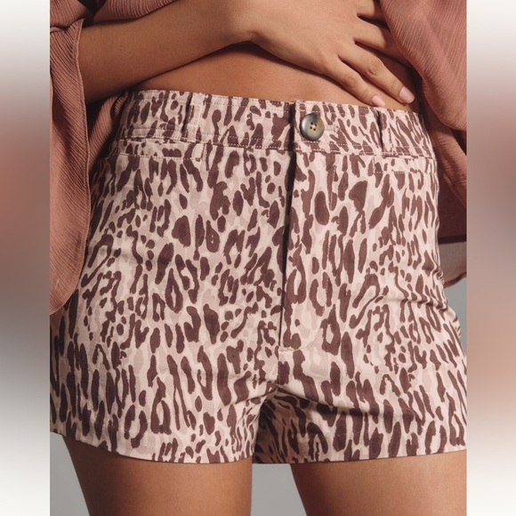 Anthropologie Pants - NWT new Anthropologie the ettie shorts Maeve 30 animal print brown